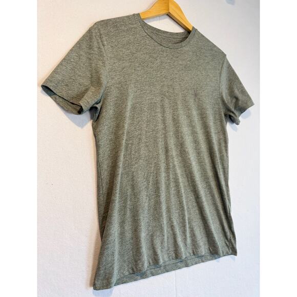 ALLSAINTS Shirt Men MED Green Tee Casual V Neck Stylish Chic Solid Basic Simple - Picture 3 of 8